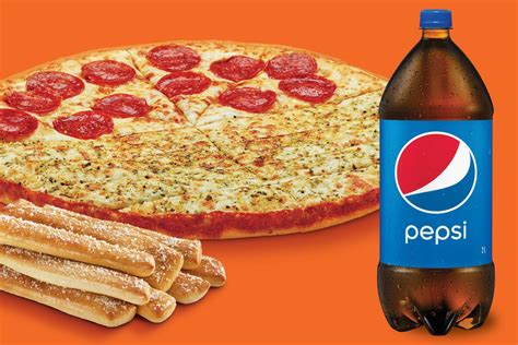 Little Caesars products are made with quality ingredients, like fresh, never frozen, mozzarella and Muenster cheese and sauce made from fresh-packed, vine-ripened California crushed tomatoes. . Little caesars broadway